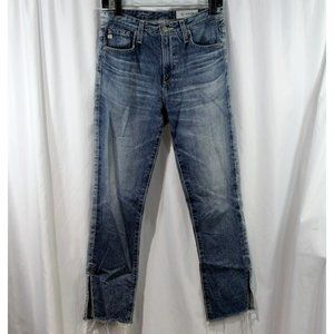 AG Adriano Goldschmied Womens Medium Wash Isabelle High Rise Crop Jeans 26